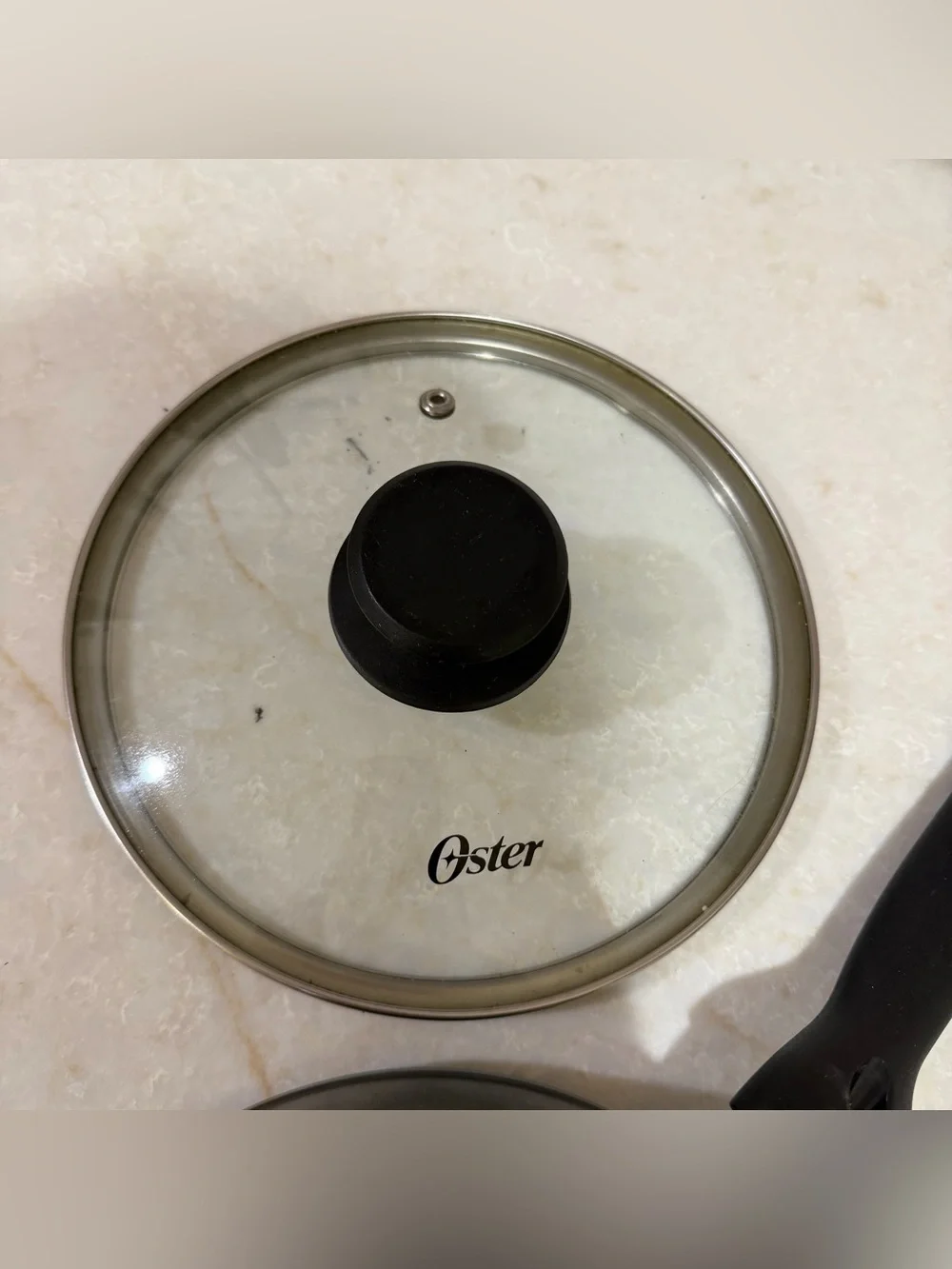 Oster 2.6 Qt Aluminum Nonstick Saucepan in Black